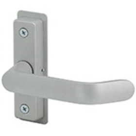 Adams Rite 4569-501-130 Flat Euro Lever Trim with Return, For 1-3/4 In. to 2 In. Thick Door, LH or LHR, Satin Aluminum Paint