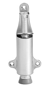 Rockwood 459 US26D Spring Loaded Plunger Stop,1-7/8 In. Projection,1-3/8 In. by 5-3/8 In. Base,Satin Chrome