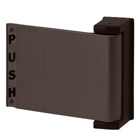 Adams Rite 4590-02-00-313 Flat Deadlatch Paddle, Push to Left, For 1-3/4 In. Thick Door, RHR (or Exterior of LH), Dark Bronze Anodized