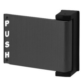 Adams Rite 4590-02-00-335 Flat Deadlatch Paddle, Push to Left, For 1-3/4 In. Thick Door, RHR (or Exterior of LH), Black Anodized
