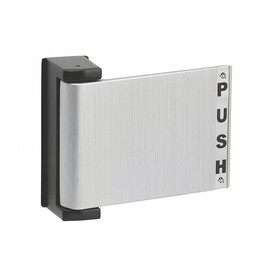 Adams Rite 4590-04-00-628 Flat Deadlatch Paddle, Push to Right, For 1-3/4 In. Thick Door, LHR (or Exterior of RH), Satin Aluminum
