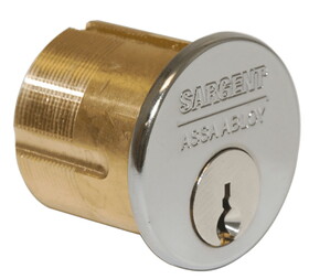 Sargent 42 LA 10B 1-1/4" Mortise Cylinder, LA Keyway, Oil Ribbed Bronze