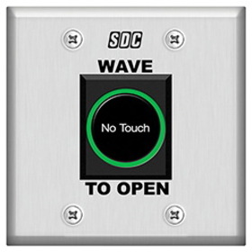 SDC 474DU Sanitary, No Touch, Wave-to-Exit Switch, Double Gang, DPDT, "No Touch Exit"