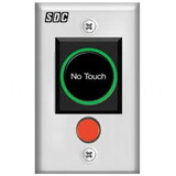 SDC 474MU Infrared Touchless Sense Switch Exit Switch with Manual Override Button, Satin Stainless Steel