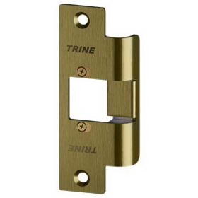 Trine 478-4 3000 Series Faceplate, 4-7/8" x 1-1/4", Satin Brass