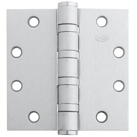 Ives 5BB1HW 5.0X4.5 630 5-Knuckle Ball Bearing Hinge,Heavy Weight,5" x 4-1/2",Satin Stainless Steel Finish