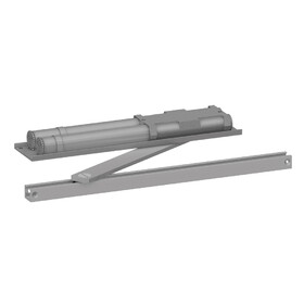 LCN 6034-BUMPER 689 Concealed Doubla Acting Track Door Closer with Bumper, Size 4, Aluminum