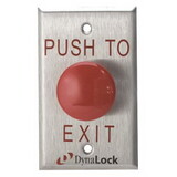 DynaLock 6290 LED Pushbutton, SPDT Palm Switch with Delay, 1-5/8