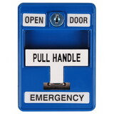 Dortronics 6510/BL-S35 6500 Series Emergency Pull Station, Pull Station with 2 SPDT (Form C) Switches, Blue Enamel Finish