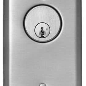 SDC 705U 6 Amp Key Switch Assembly, Single Gang, Alternate Action DPDT Contact, 20 Gauge Stainless Steel Faceplate, Satin Stainless Steel