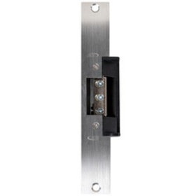 RCI 7119-05D 32D Electric Strike, 9 In. Faceplate, For 3/4 In. Projection Latches, 12 VDC, Fail Secure, Satin Stainless Steel