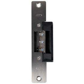 RCI 7307-06 32D Electric Strike, 6-7/8 In. Round Corner Faceplate, For 3/4 In. Projection Latches, 12 VDC, Fail Safe, Satin Stainless Steel