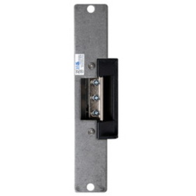 RCI 7308-06 32D Electric Strike, 7-15/16 In. Round Corner Faceplate, For 3/4 In. Projection Latches, 12 VDC, Fail Safe, Satin Stainless Steel