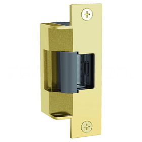 HES 7501-605 Grade 1 Electric Strike, Field Selectable (Safe/Secure), 4-7/8" X 1-1/4", 12/24 VDC, Bright Brass