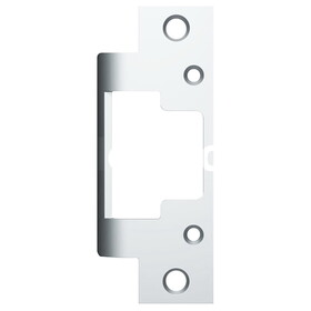 HES 801 629 Faceplate Only, 8000/8300 Series, 4-7/8" x 1-1/4", Flat with Square Corners, Bright Stainless Steel