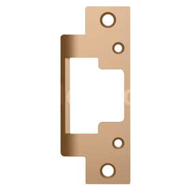 HES 801A 612 Faceplate Only, 8000/8300 Series, 4-7/8" x 1-1/4", Flat with Radius Corners, Satin Bronze
