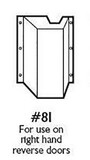 DON-JO 81-630 Vertical Rod Latch Protector, RHR, 6-3/4