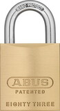 ABUS 83/45-3000 S2 1-7/8 In. Rekeyable Brass Padlock, Schlage C-L Keyways