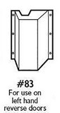DON-JO 83-630 Vertical Rod Latch Protector, LHR, 6-3/4