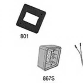 LCN 8310-3853WS Actuator, Wall Mount, Logo, Wireless, Surface, 4-3/4" x 4-3/4"