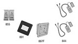 LCN 8310-3855WF Actuator, Wall Mount, Logo, Wireless, Flush, Dual Vestibule, 4-3/4