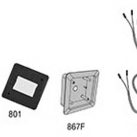 LCN 8310-3855WF Actuator, Wall Mount, Logo, Wireless, Flush, Dual Vestibule, 4-3/4" x 4-3/4"