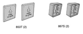 LCN 8310-3857T Actuator Package, Logo, Text, 4-3/4" x 4-3/4"