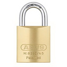 ABUS 83IC/45B 1 1-7/8 In. SFIC Brass Padlock, 1 In. Shackle