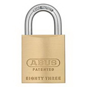 ABUS 83KNK/45 S2 1-7/8 In. Rekeyable Brass Padlock, Without Cylinder