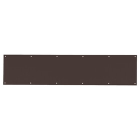 Ives 8400 US10B 10X34 B-CS Kick Plate,10" x 34",Four Beveled Edges,Countersunk Holes,Oil Rubbed Bronze Finish