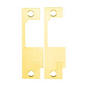 HES 851M 605 Faceplate Only, 8500 Series, 4-7/8" x 1-1/4", Use with Sargent 8100, 8200, 9200, Bright Brass