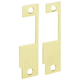 HES 852K 605 Faceplate Only, 8500 Series, 4-7/8" x 1-1/4", Use with Corbin Russwin ML2000, Bright Brass