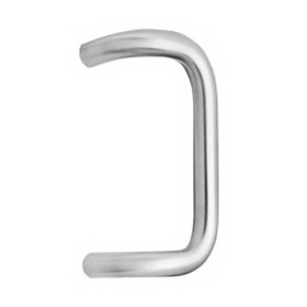 Sargent 862 32D Offest Door Pull, 1" Diameter by 10" CTC, Satin Stainless Steel Finish