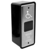 RCI 912N-WBT-R-HC 912 Series 2.4Ghz Touchless Actuator Kit, Wheelchair Icon, Includes 1 Narrow Switch and 1 Receiver, Stainless Steel Finish
