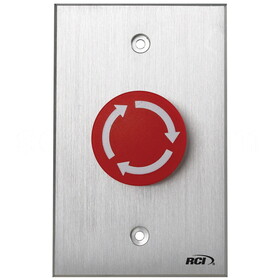 RCI 919-MA 28 Rotary Release Button, Maintained, Brushed Aluminum