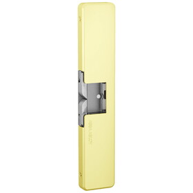 HES 9400-605 Fail Safe/Fail Secure, Complete 12/24VDC Electric Strike, Surface Mounted, 1/2" Thickness, Bright Brass