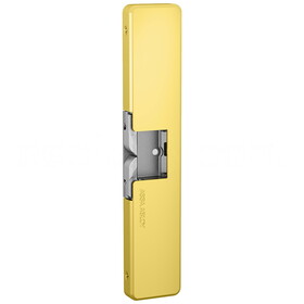HES 9400-606 Fail Safe/Fail Secure, Complete 12/24VDC Electric Strike, Surface Mounted, 1/2" Thickness, Satin Brass