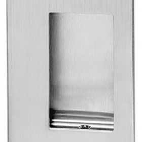 Rockwood 94C US32D Flush Pull, 3-1/2" by 5", 7/8" Depth, Fasteners Concealed in Cup, Satin Stainless Steel Finish