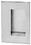 Rockwood 94L US32D Flush Pull, 3-1/2" by 5", 7/8" Depth, Through Bolt Fasteners, Satin Stainless Steel Finish