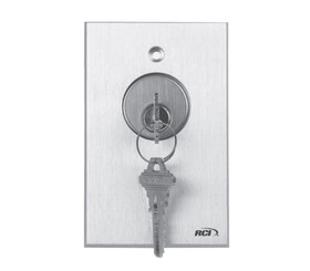 RCI 960-TD 28 Tamper Resistant Keyswitch,Time Delay,Brushed Aluminum