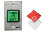 RCI 972-L-ES-MO 32D All-In-One Illuminated Pushbutton, English/Spanish, Momentary, Satin Stainless Steel