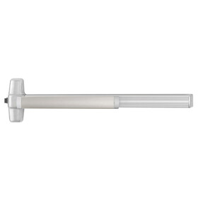 Von Duprin LD99EO 3 26D Grade 1 Rim Exit Bar, Wide Stile Pushpad, 36" Device, Exit Only, Less Trim, Less Dogging, Satin Chrome Finish, Non-handed