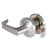 BEST 9K30Y15DS3626 Grade 1 Exit Cylindrical Lock, 15 Lever, D Rose, Non-Keyed, Satin Chrome Finish, 4-7/8