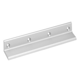 SDC AB04V Angle Bracket for 8-3/4 In. Single EMLock Models, 2 In. by 1-1/2 In., Satin Aluminum Clear Anodized