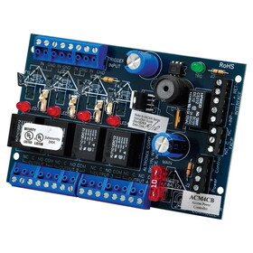 Altronix ACM4CB Access Power Controller, Input 12/24VAC/DC, 4 PTC Outputs