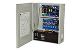 Altronix AL1024ULACMCB Power Supply/Access Power Controller, Input 115VAC 60Hz at 4.2A, 8 PTC Outputs, 24VDC at 10A, Grey Enclosure