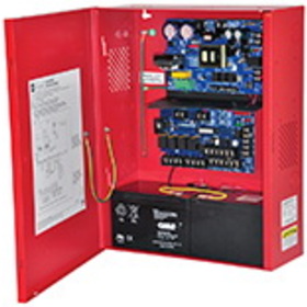 Altronix AL802ULADA NAC Power Extender, Input 120VAC 60Hz at 5A, Class 2 Rated Power Limited Outputs, Red Enclosure
