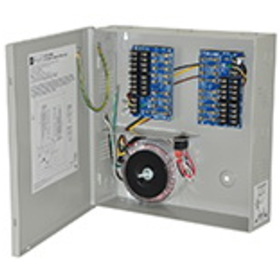 Altronix ALTV2416300UL CCTV Power Supply, Input 115VAC 50/60Hz at 2.7A, 16 Fuse Protected Outputs, 24VAC at 12.5A or 28VAC at 10A, Grey Enclosure
