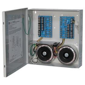 Altronix ALTV2416600UL CCTV Power Supply, Input 115VAC 50/60Hz at 5.4A, 16 Fuse Protected Outputs, 24VAC at 25A or 28VAC at 20A, Grey Enclosure