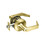 Yale AU5408LN 605 5400LN Grade 1 Cylindrical Lever Locks, Bright Brass Finish - Non-handed